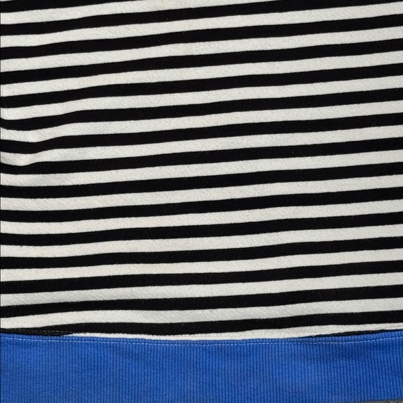 FREE PEOPLE WE THE FREE OVERSIZED STRIPE SWEATSHIRT BLUE CONTRAST CREWNECK - Picture 8 of 11